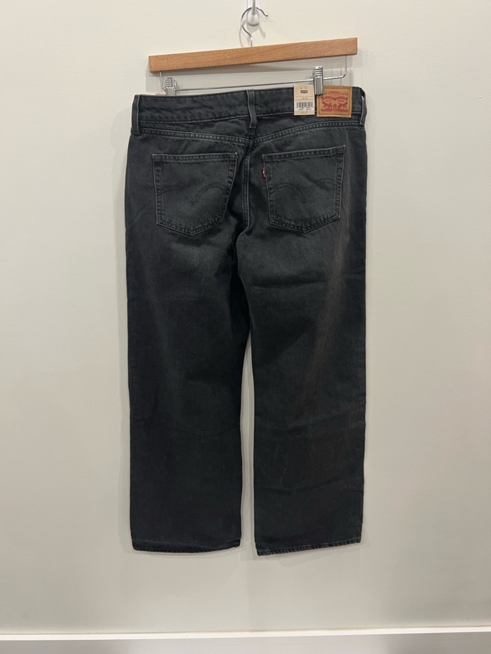 Levi’s Superlow Loose Jeans 32x32 NWT Black Wash Low Rise Baggy Straight Leg Y2K - Picture 3 of 12